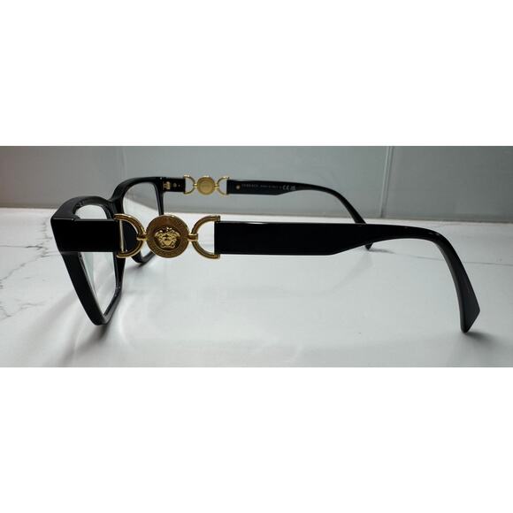 Versace Black & Gold Glasses Original Case & Cleaning Cloth - 3335 GB1 54014 140 - Picture 6 of 12